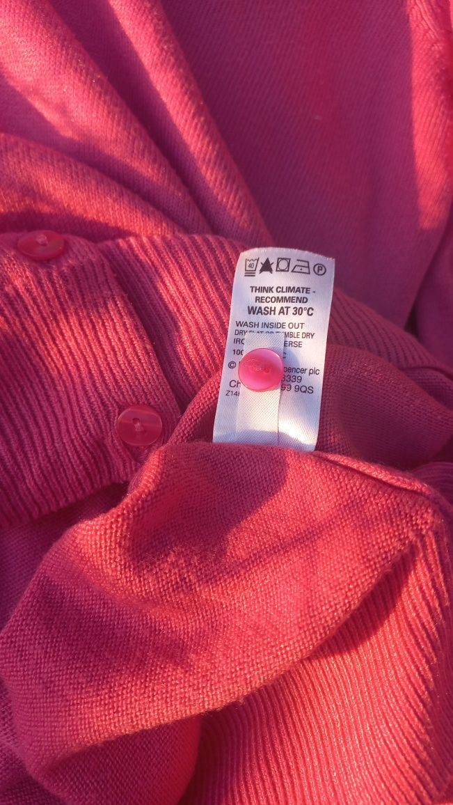 Kофта блуза Marks&Spencer UK 14,розмір с-м, з гарними ґудзиками,акрил