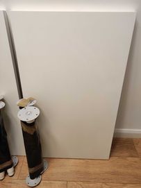 Białe biurko z regulowanymi nogami IKEA LAGKAPTEN + OLOV - 2 zestawy