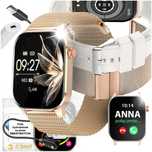 Smartwatch Damski Zegarek Pomiar Glukozy Ciśnienie Rozmowy 2 paski PL