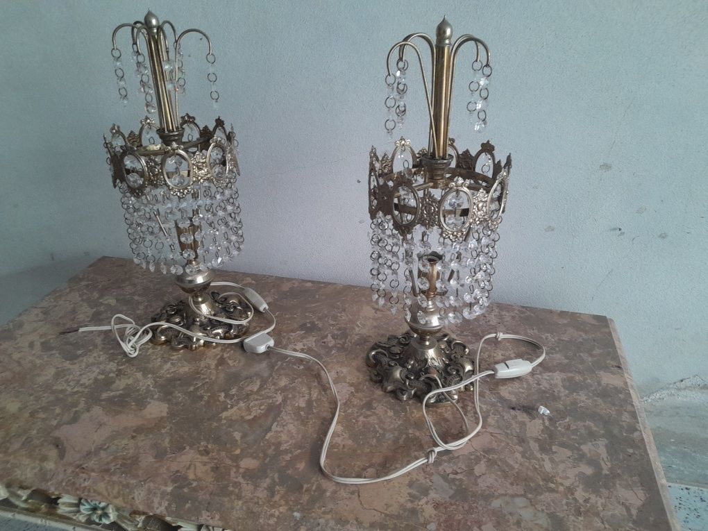 Candeeiros de mesa de cristal