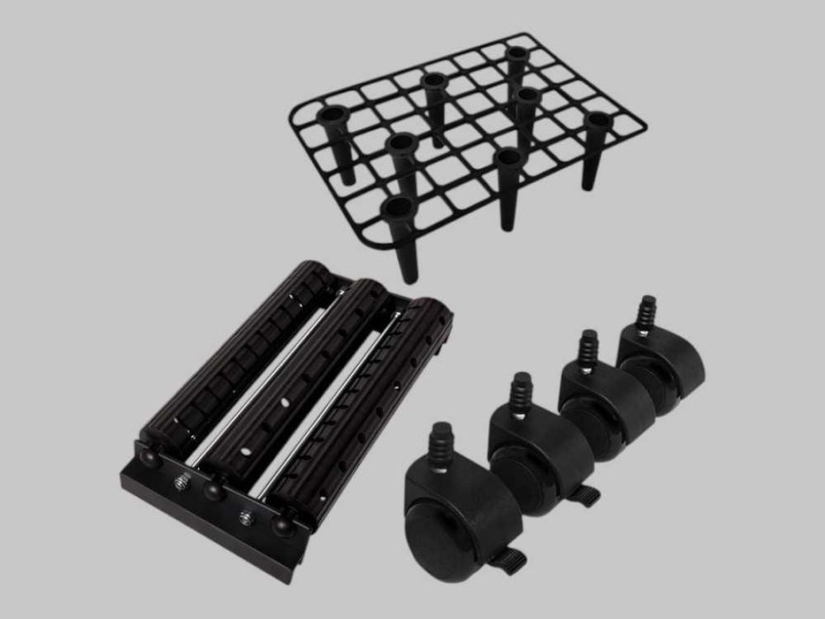 Wiadro do Fugowania 24L – Rolki, Kratka, Zestaw Glazurniczy 9 el