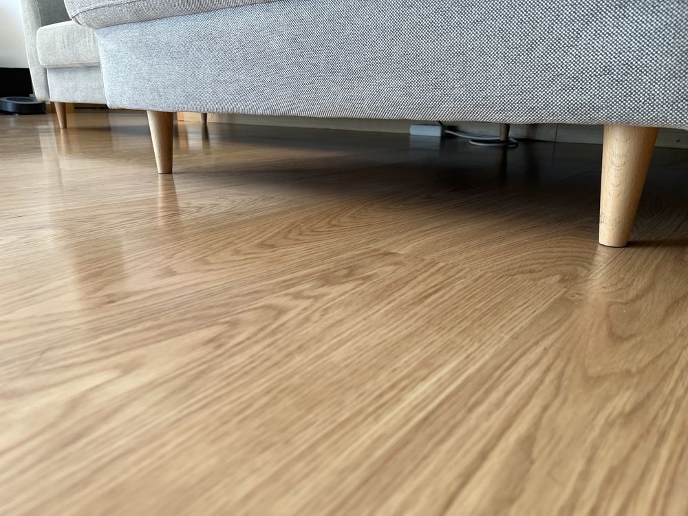 Sofá IKEA Chaise Longue | Tecido Cinzento