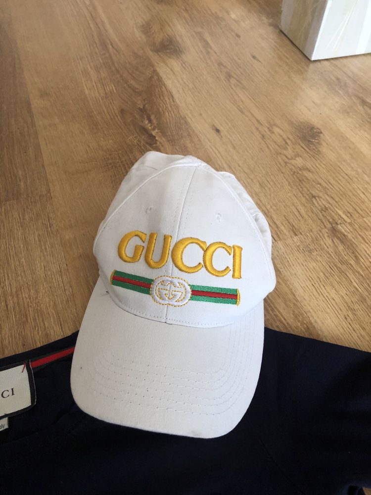 Gucci zestaw lato damski tshirt + czapeczka