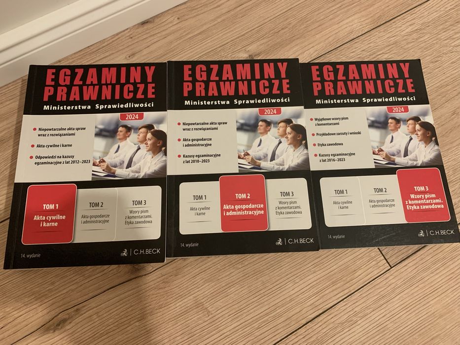 Egzaminy prawnicze tomy 1-3