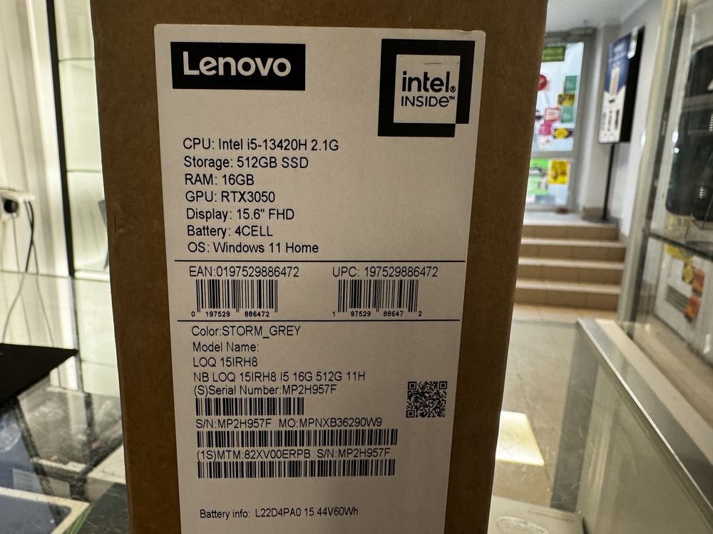 Nowy Zapakowany Laptop Lenovo Loq 15IRH8 i5 16gb 512GB RTX3050