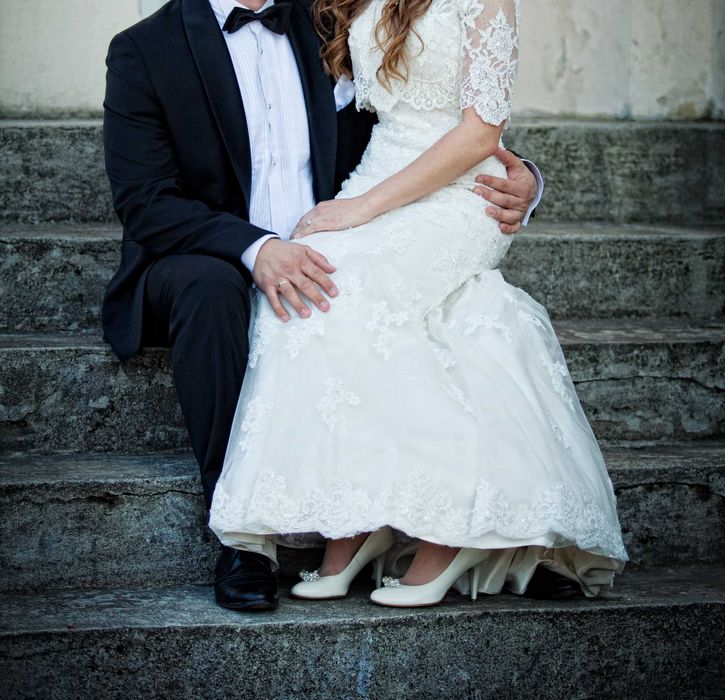 Buty ślubne marki La Boda z Svarowski