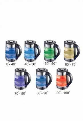 CZAJNIK ELEKTRYCZNY 2500W 2L ŚWIATŁO Regulacja temperatury