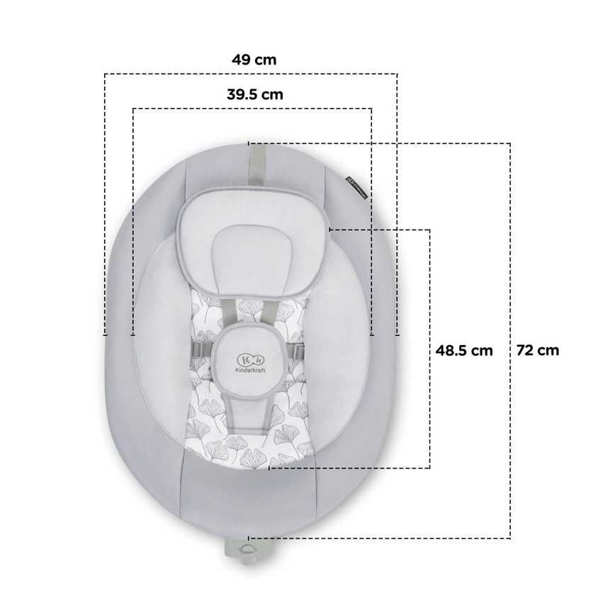 Espreguicadeira electrica para bebé com melodia - LULI , KINDERKRAFT