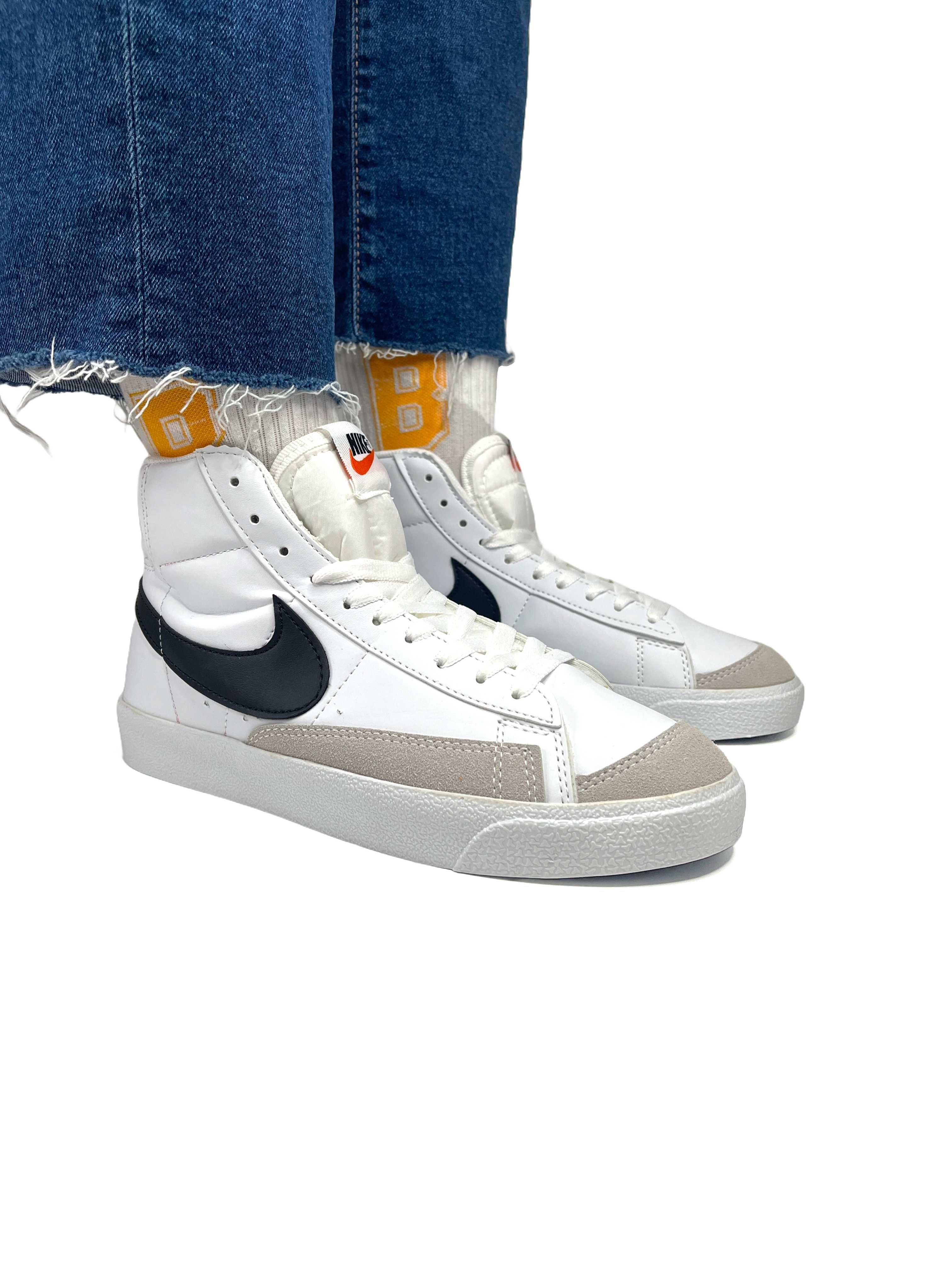 Кросовки Nike Blazer Mid 77 (білі з чорним)