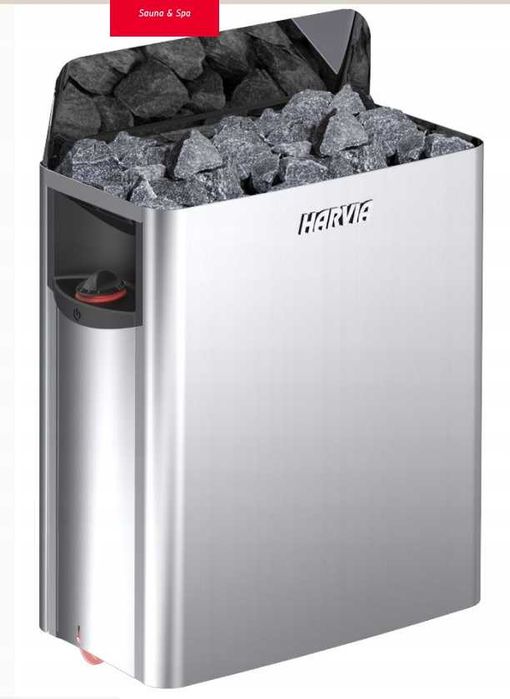 Piec do sauny HARVIA THE WALL SW60E 6KW stal srebrny czarny NOWY 24h