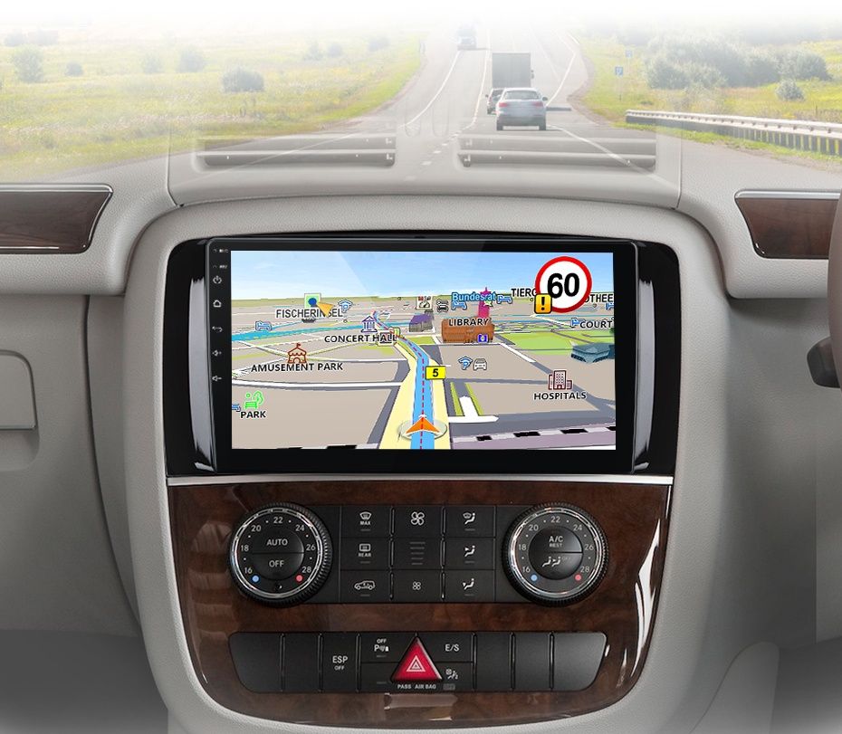 Rádio 9" Android Mercedes w251 Classe R300 R280 Carplay GPS WiFi 2/32G