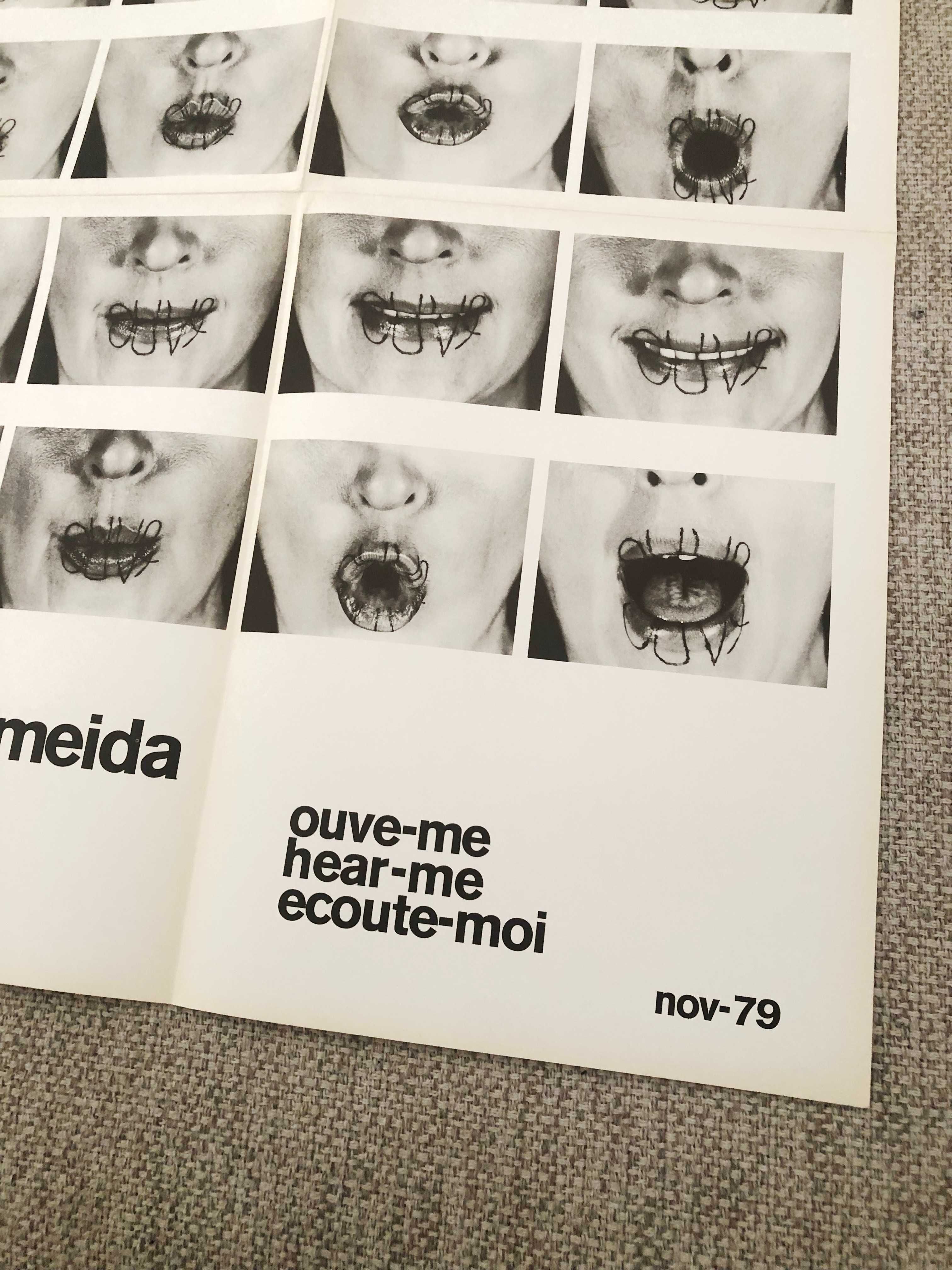 Cartaz / publicação Helena Almeida ouve-me 1979