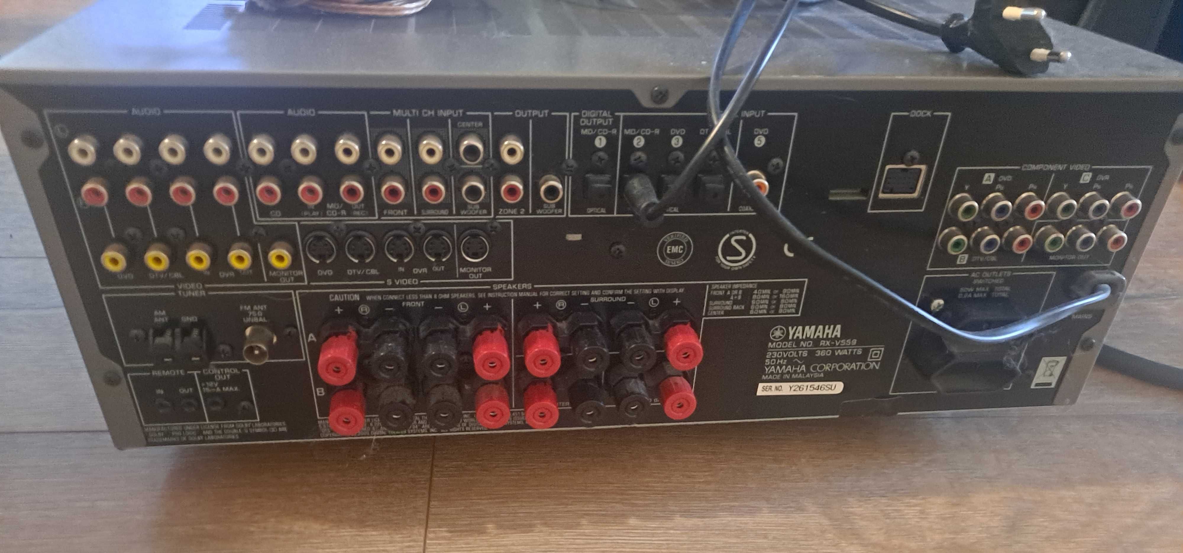 Zestaw kino domowe , głośniki Wharfedale, amplituner Yamaha