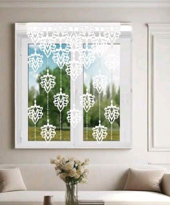 Gotowy panel okienny filcowy na koralikach