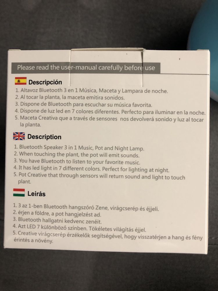 Nowy Głośnik bluetooth doniczka / prezent