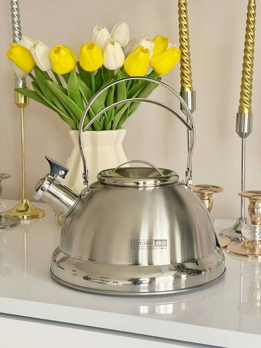(2.5л) Чайник з нержавійки ,повністю металічний