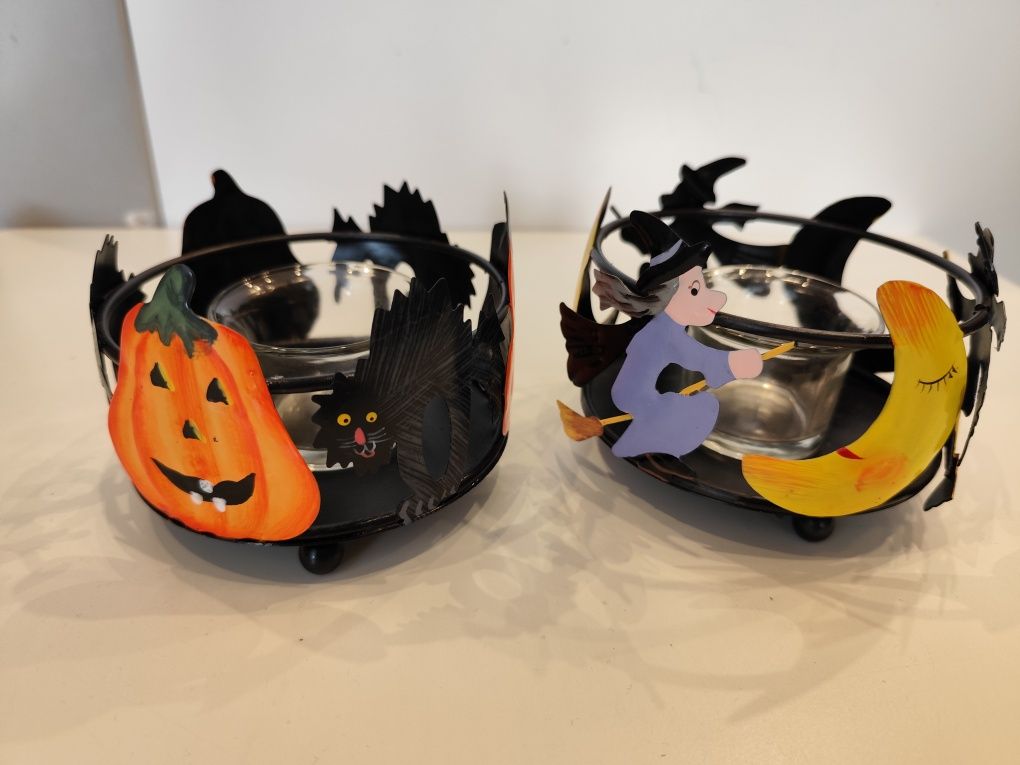 Świeczniki z motywem Halloween