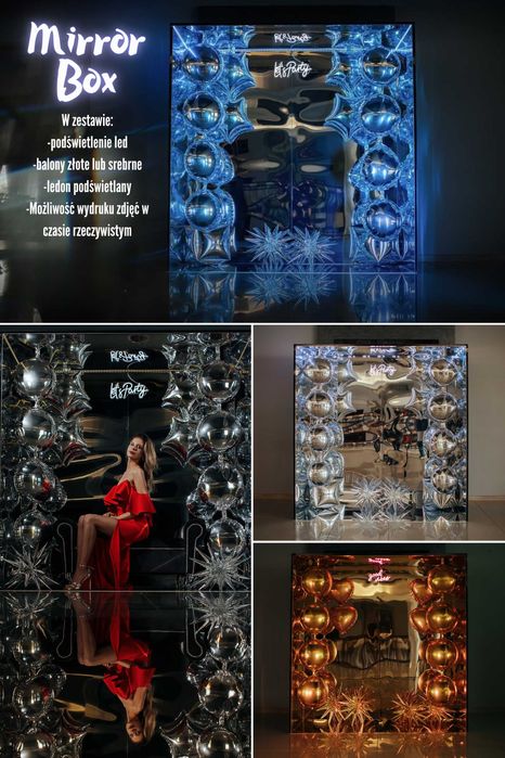 Fotobox MirrorBox Magazine wodospad iskier wiatraki iskier