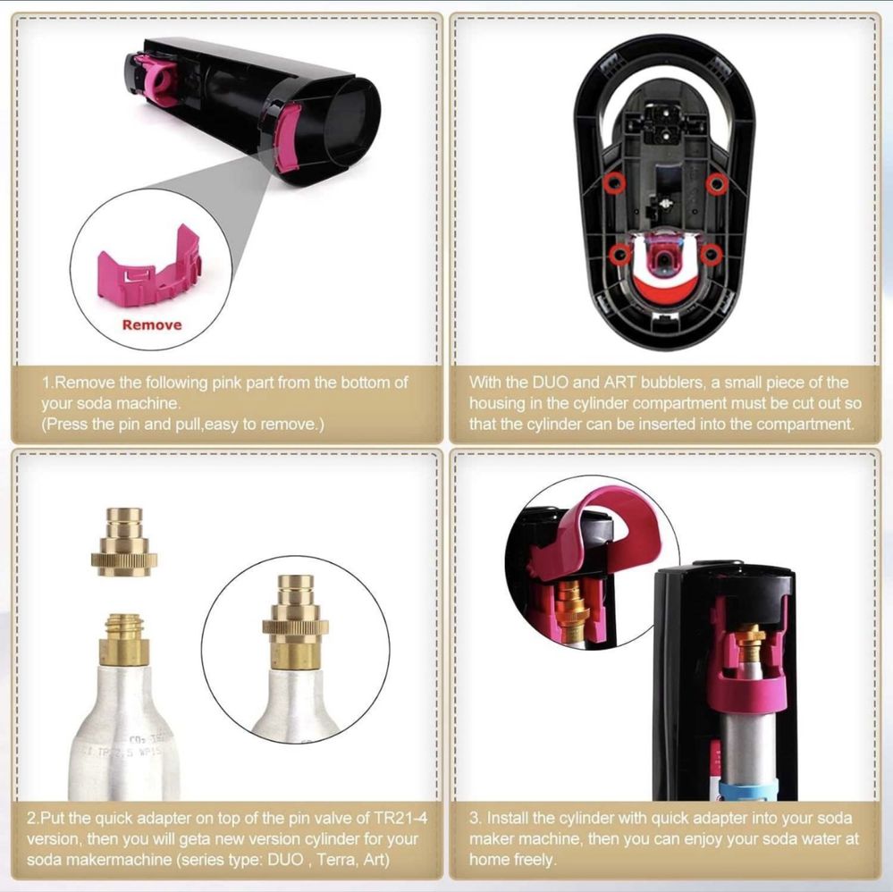 Adapter przejsciowka Soda Stream