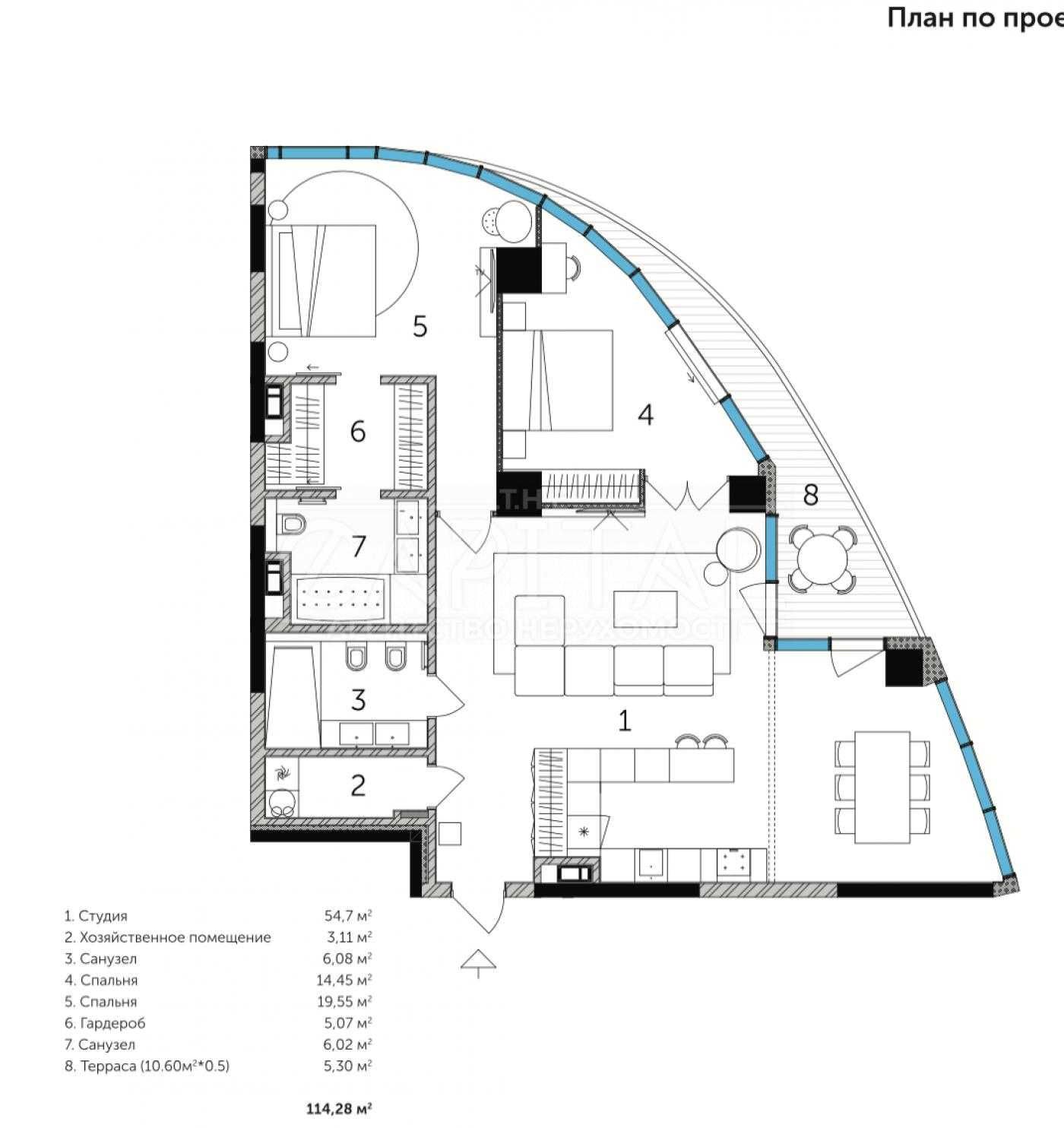 Продажа офиса, ЖК Taryan Towers, ул. Патриса Лумумбы