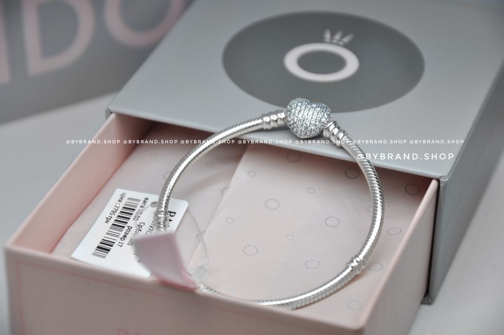 Браслет Pandora серце pave 100% срібло 925 гарантія пандора