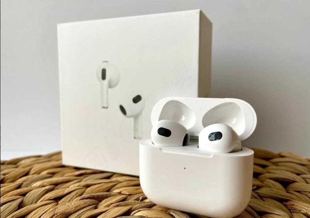 Беспроводные Наушники аірподс 3 1в1 Lux качества +чехол