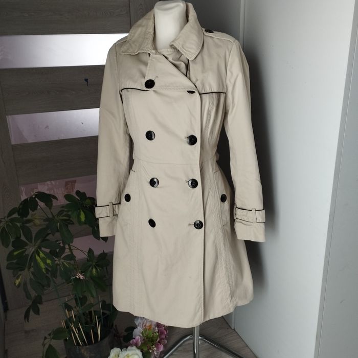 Płaszcz trencz damski Reserved | Beżowy | Rozmiar 34 XS