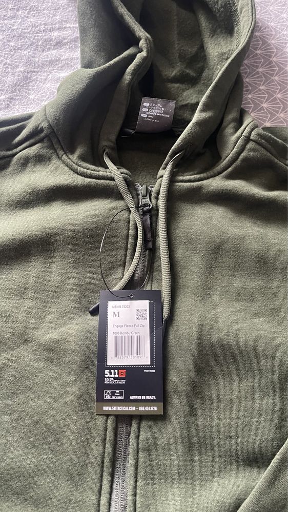 Кофта худі 5.11 tactical ENGAGE FLEECE FULL ZIP розмір M