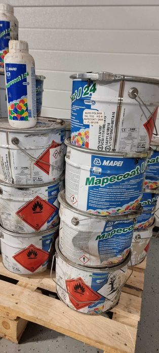 Farba żywica epoksydowa 130kg MAPEI MAPECOAT I24 RAL 7032 !