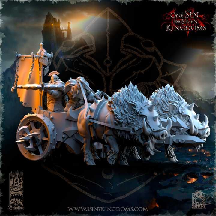 Nestah Orcs Beast Chariot - The Beholder Miniatures