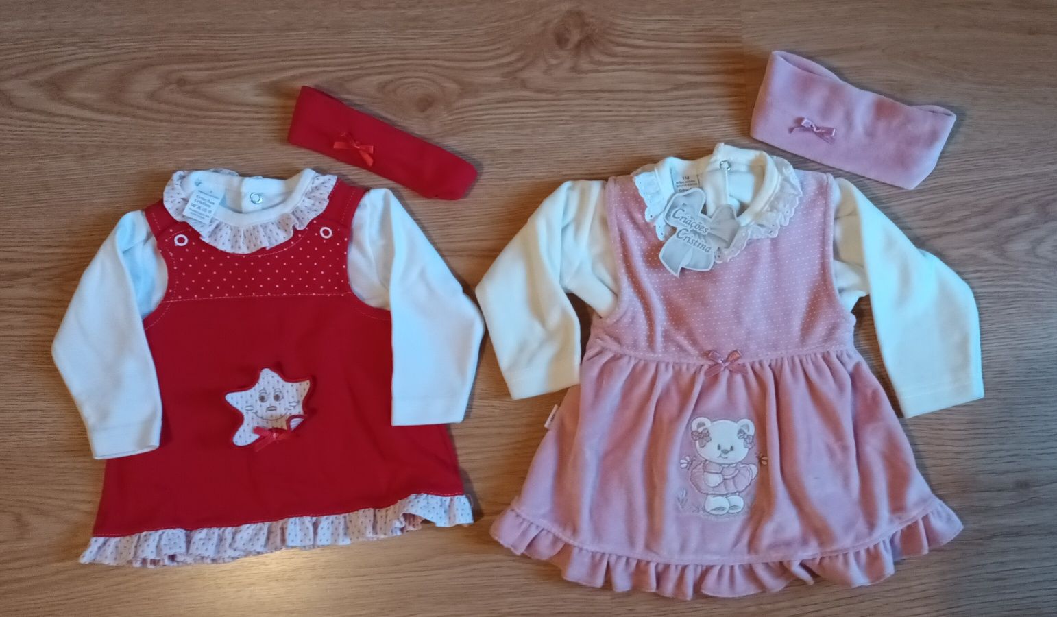 Vestidos bebé menina conjuntos até 3meses