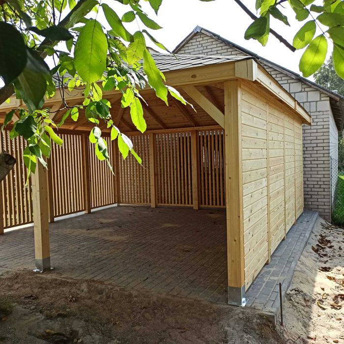 Wiata garażowa carport zadaszenie altana altanka 5x5