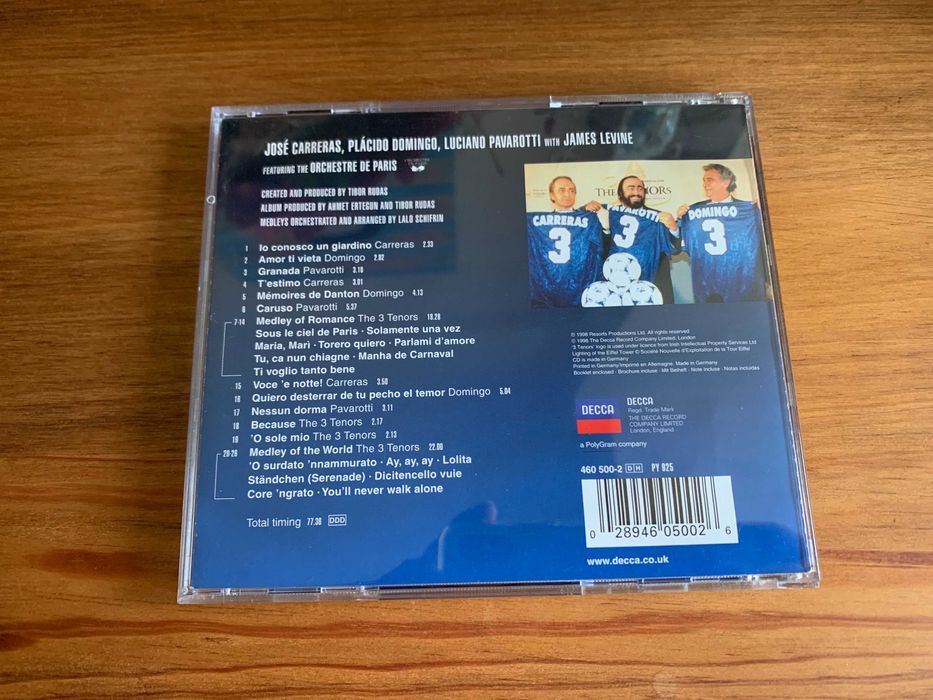 The 3 Tenors - Paris 1998 - cd