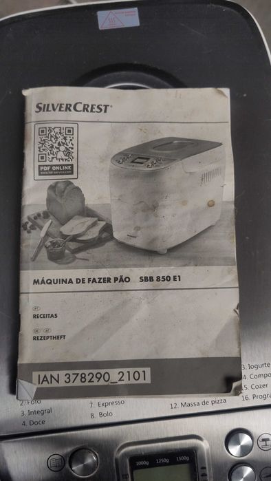Máquina fazer pão Silvercrest