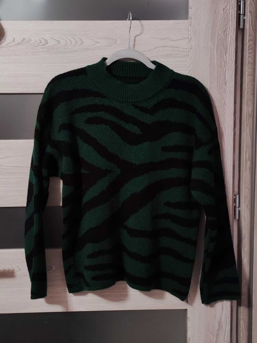 Sweter damski zebra