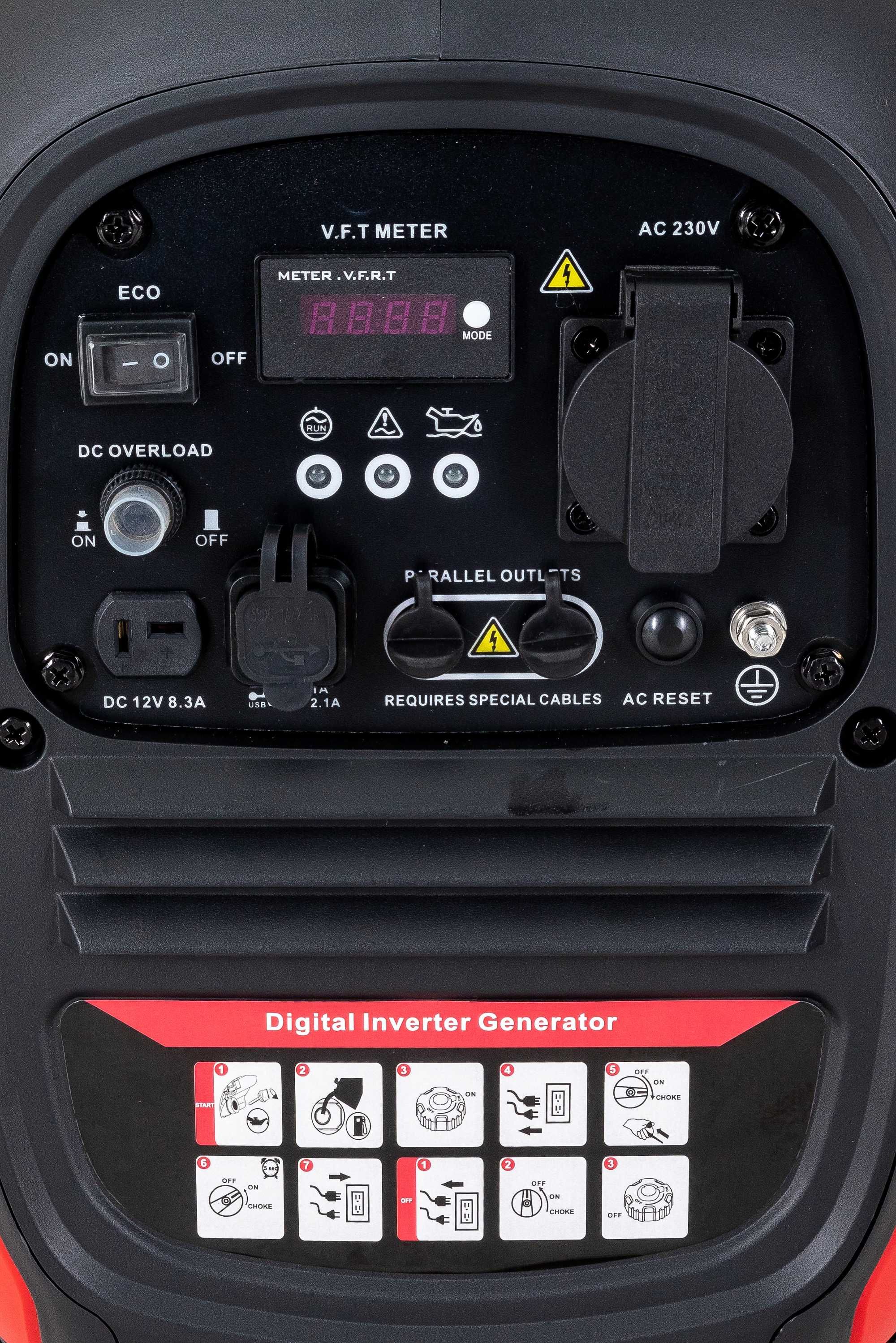 Agregat prądotwórczy generator Inwerterowy inwertorowy HDM 2400W MOCNY