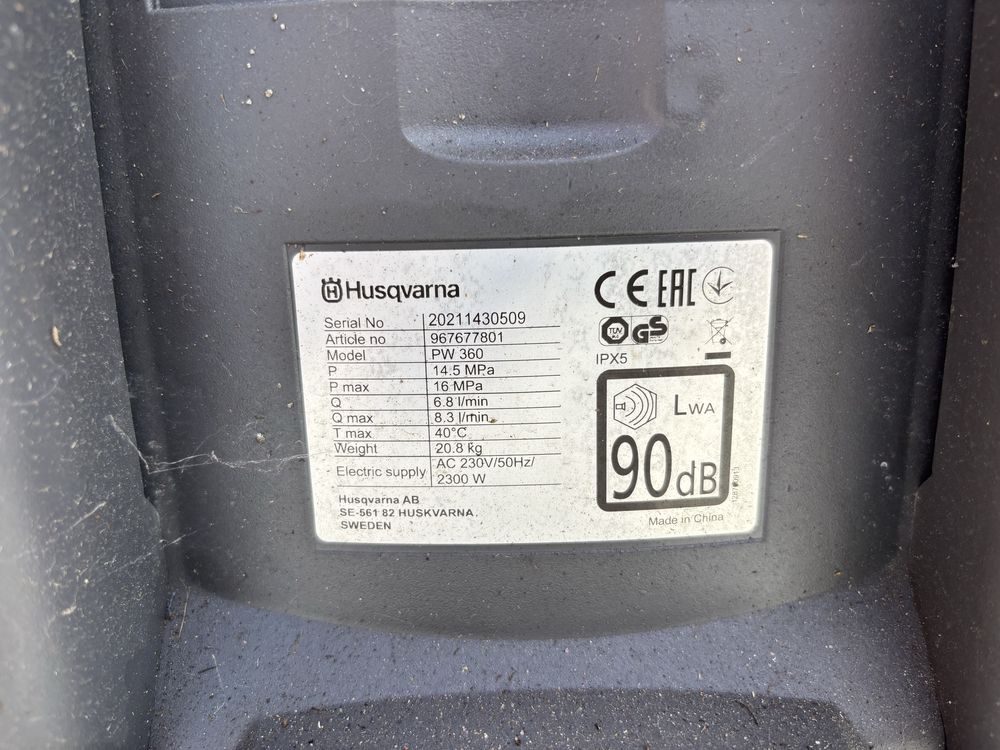 Myjka cisnieniowa Husqvarna PW 360