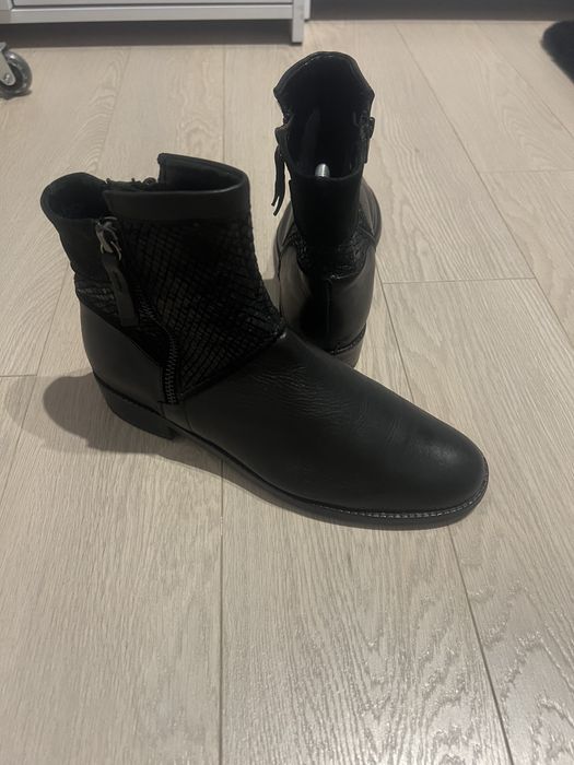 Botki Gabor 38 czarne skóra