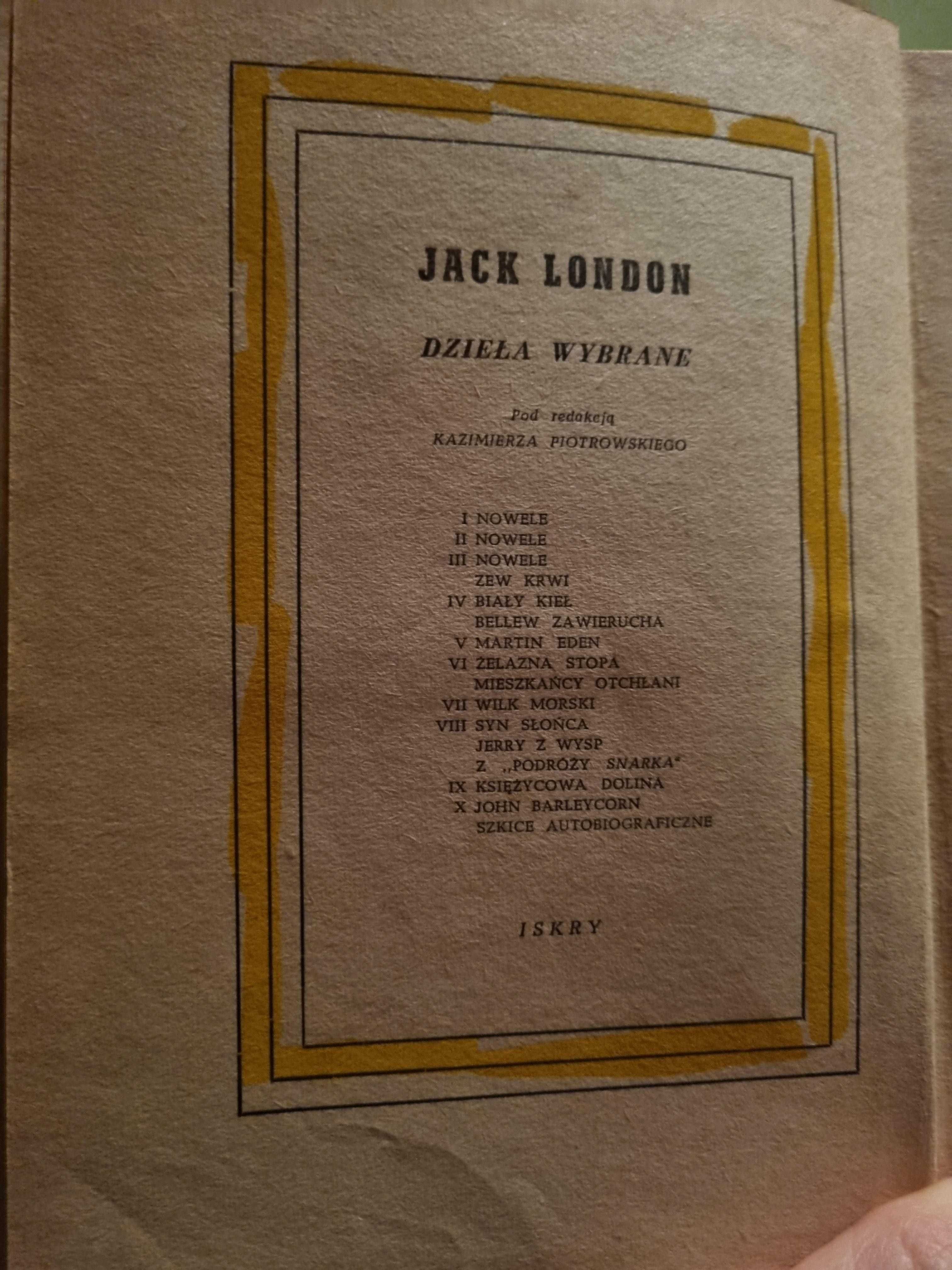 Dzieła Wybrane, Jack London, 1957r