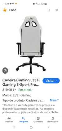 Cadeira gaming L33T