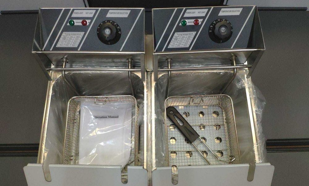 Fritadeira Industrial Eléc. 6+6L NOVA