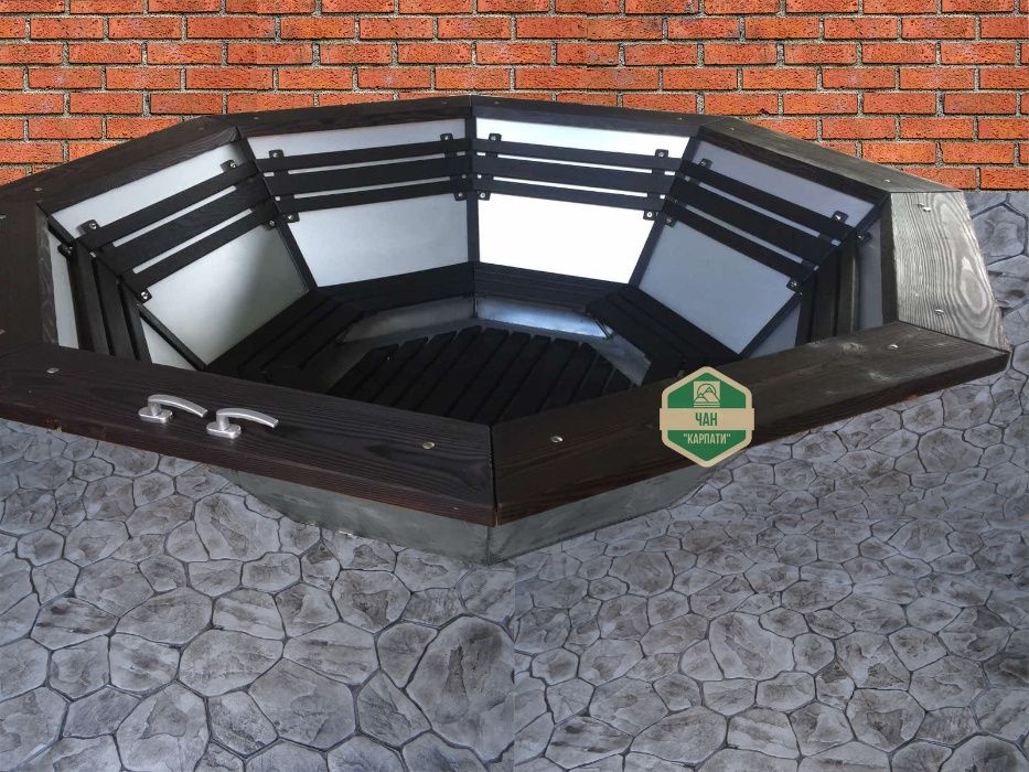 Банные чаны парки сауна нержавейка парилка на огне дровах чан парення