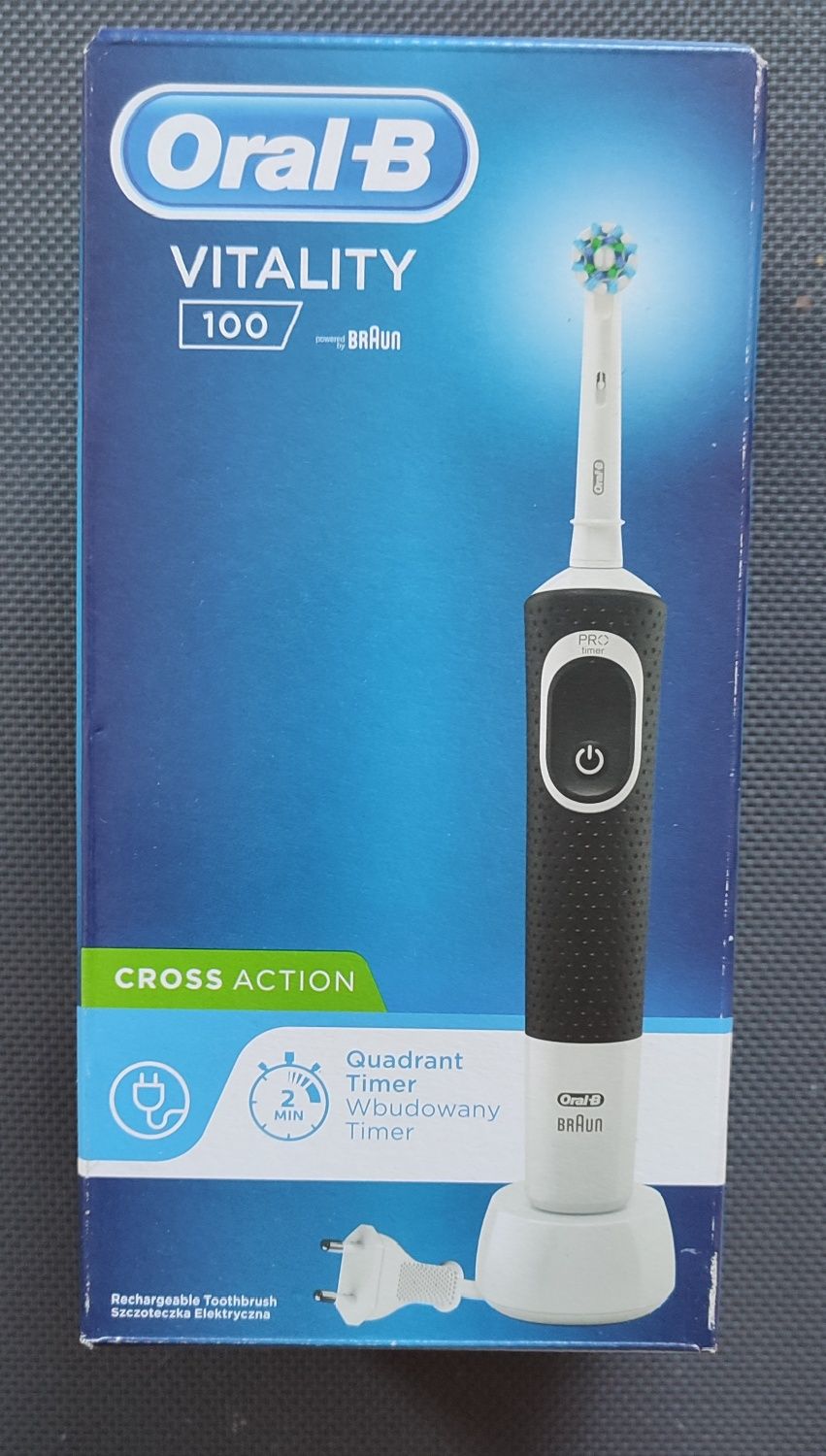 Szczoteczka Oral-B Vitality 100 black cross action