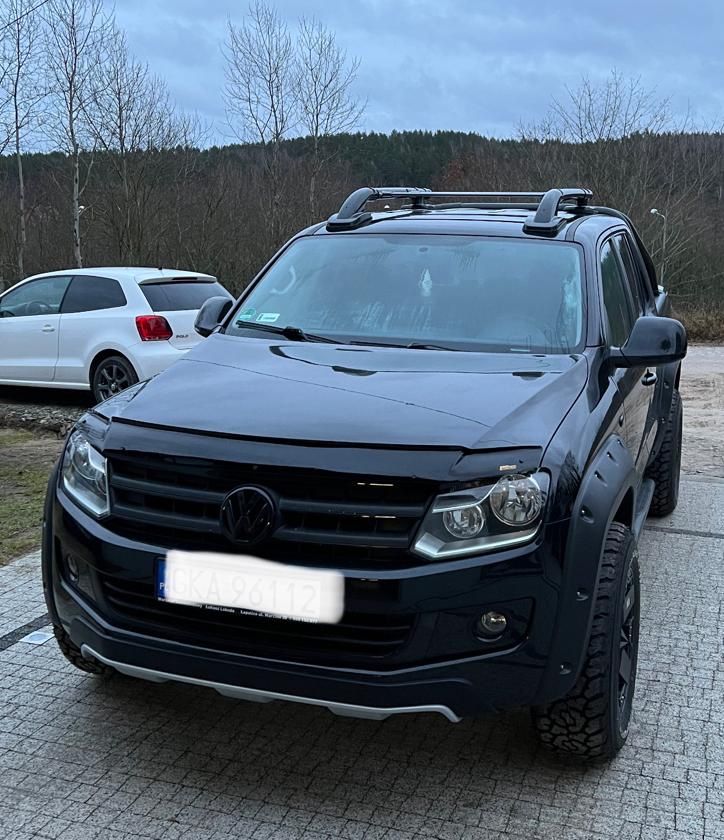 Lampy przód,relingi dachowe.Vw amarok