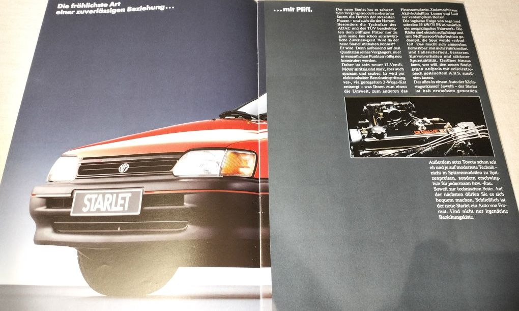 Revista Promocional Toyota Starlet P80