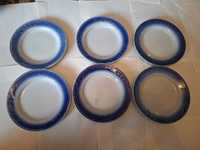 Комплект тарілок синій кобальт сумський фарфор