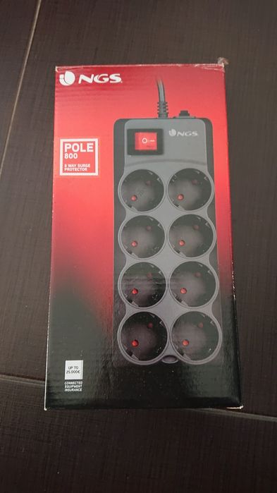Ngs Extensao 8 tomadas com proteçao picos corrente