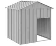 Buda dla psa, z dachem, 117x103x123 cm, stal vidaXL