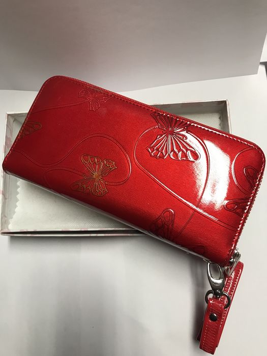 Portfel skorzany 19 cm /9 cm