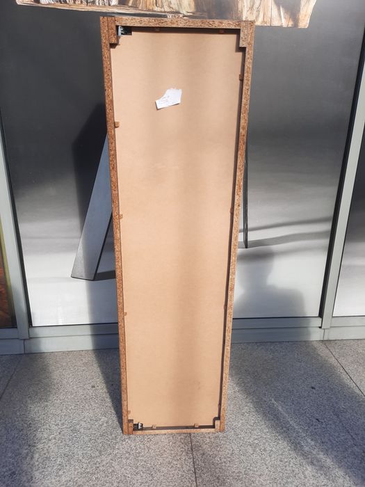 regał biurowy pokojowy na książki segregatory  półka słupek cieny brąz